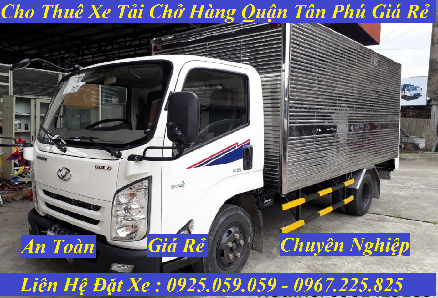 Xe tải chở hàng quận Tân Phú