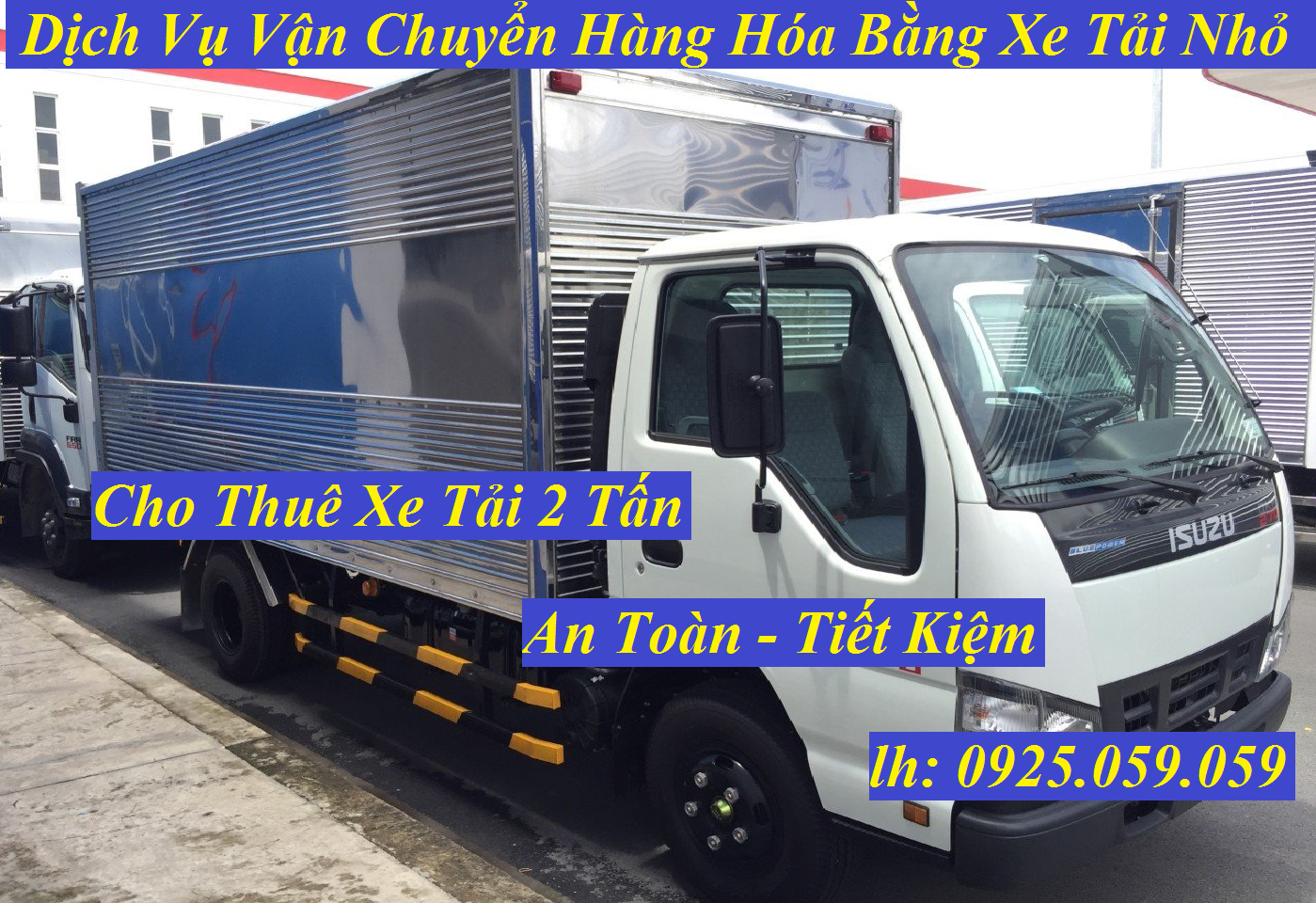 Cho thuê xe tải 2 tấn chở hàng Tiền Giang